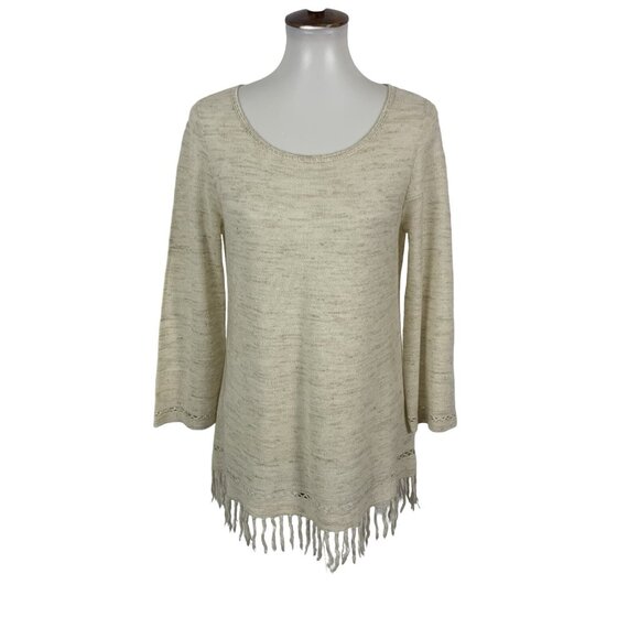 Joie Sweater Small Cream Wool Blend Lightweight Long Sleeve Fall Winter - Picture 1 of 5